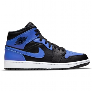 Tênis Nike Air Jordan 1 Mid  " Royal " Preto/azul