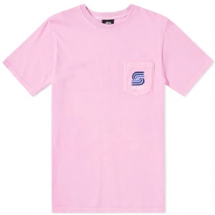 Camiseta Stussy S Blend Pig Dyed Rosa
