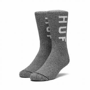 Meia Huf Melange Og Logo Preto