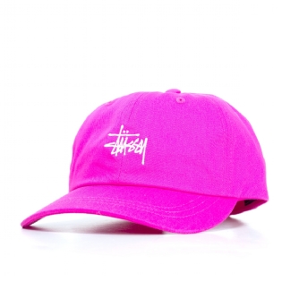 Boné Stussy Stock Low Pro Rosa