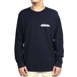 Camiseta Stussy Italic L/s Preto