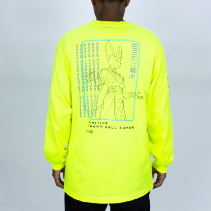 Camiseta Primitive Dbz Destruction L/s Verde