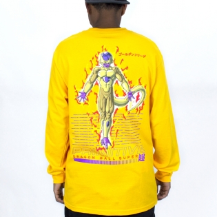 Camiseta Primitive Dbz Golden Frieza L/s Amarelo