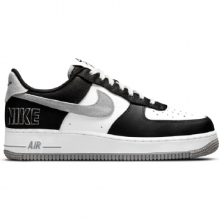 Tênis Nike Air Force 1 " Black Silver " Preto/branco