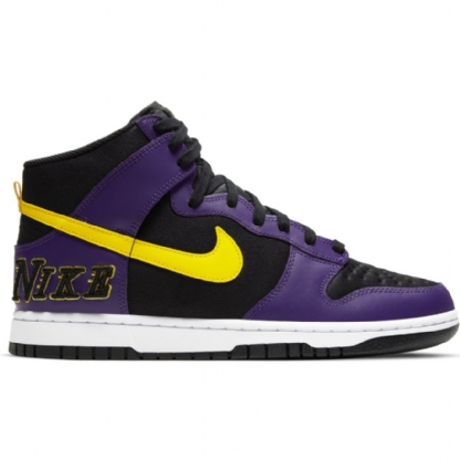 Tênis Nike Dunk High Emb " Lakers " Preto