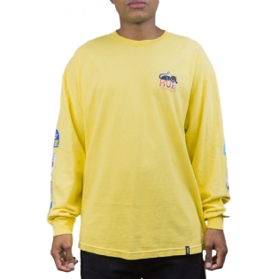 Camiseta Huf Bodega  L/s Amarelo
