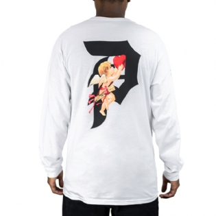 Camiseta Primitive Dirty P Cupid L/s Branco