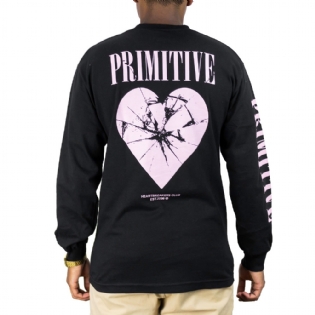 Camiseta Primitive Shattered L/s Preto