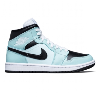 Tênis Nike Feminino Air Jordan 1 Mid " Aqua Blue " Verde