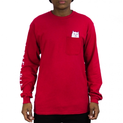 Camiseta Ripndip Lord Nermal L/s Vermelho