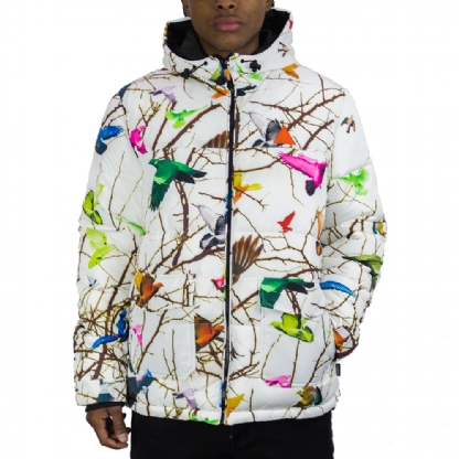 Jaqueta Staple Foliage Puffer Branco