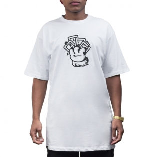 Camiseta Maze Cartas Branco