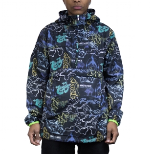 Jaqueta Ripndip Goalasso Packable Fanorak Preto