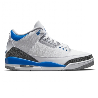 Tênis Nike Air Jordan 3 Retro " Racer Blue " Branco
