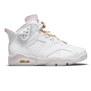 Tênis Nike Feminino Air Jordan 6 " Gold Hoops " Branco