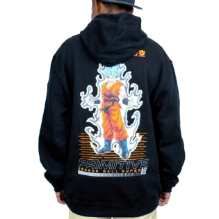 Moletom Primitive Bdz Goku Super Saiyajin Preto