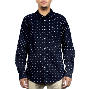 Camiseta Obey Spy Woven L/s Preto