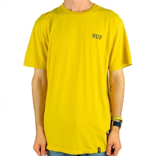 Camiseta Huf Dystopia Classic H Amarelo