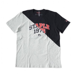 Camiseta Staple State Slant Preto/cinza