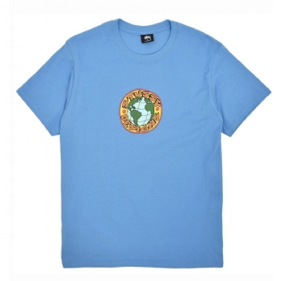Camiseta Stussy Globe Azul
