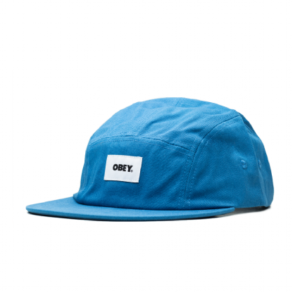 Boné 5 Panel Bold Label Organic Azul