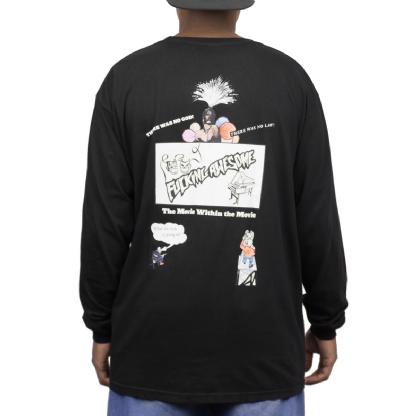 Camiseta F.awesome Color Movie L/s Preto
