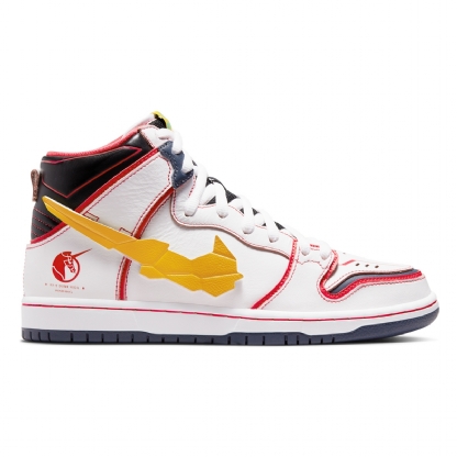 Tênis Nike Sb Dunk High X Gundam “unicorn” Branco