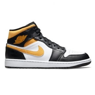 Tênis Air Jordan 1 Mid Branco/amarelo