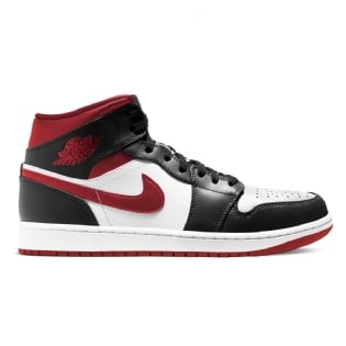 Tênis Air Jordan 1 Mid Branco/vermelho