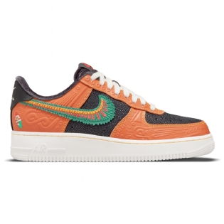 Tênis Nike Air Force 1 07 Lx Preto/laranja