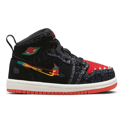 Tênis Nike Jordan 1 Mid Se (td) Preto/vermelho