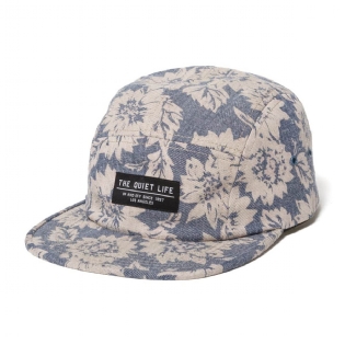 Boné Quiet Life Denim Floral 5 Panel Estampado