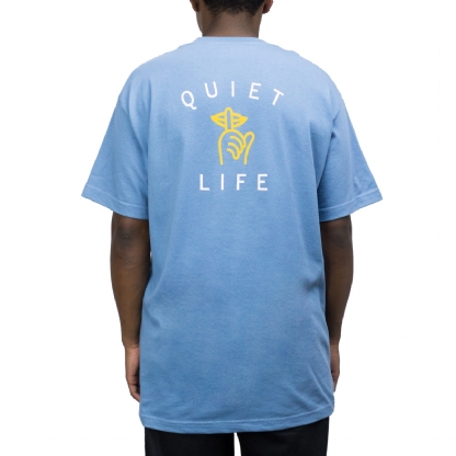 Camiseta Quiet Life Shhh Logo Azul