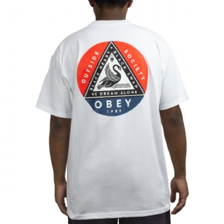 Camiseta Obey Black Swan Branco