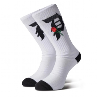Meia Primitive Rosebud Branco