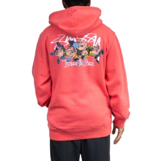 Moletom Stussy Itp Roses Hood Vermelho