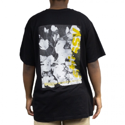 Camiseta Stussy Wind Flower Preto