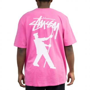 Camiseta Stussy Painter Pig Dyed Rosa
