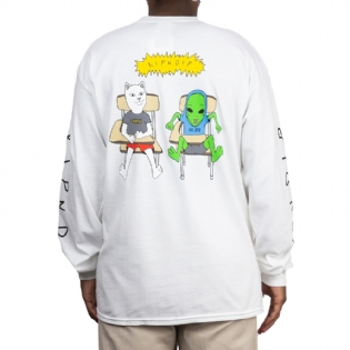 Camiseta Ripndip Butts Up Ls Branco