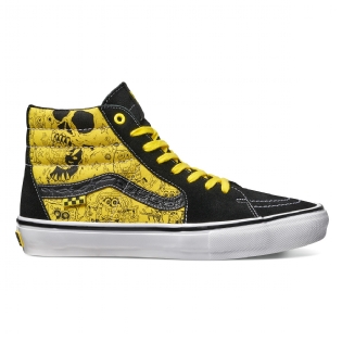 Tênis Vans Sk8 Hi " Bob Esponja " Preto/amarelo