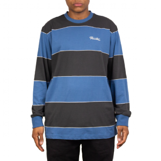 Camiseta Primitive Barre L/s Preto/azul