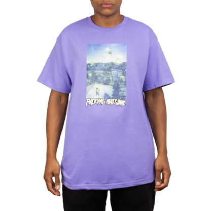 Camiseta F.awesome Helicopter Roxo
