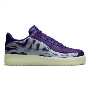 Tênis Nike Air Force 1 07 Skeleton Halloween Qs Roxo