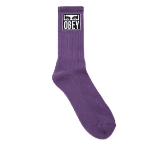 Meia Obey Eyes Icon Socks Roxo