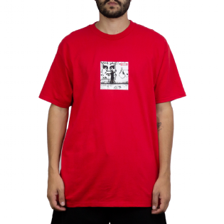 Camiseta Obey The Medium Is Vermelho
