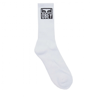 Meia Obey Eyes Icon Socks Branco