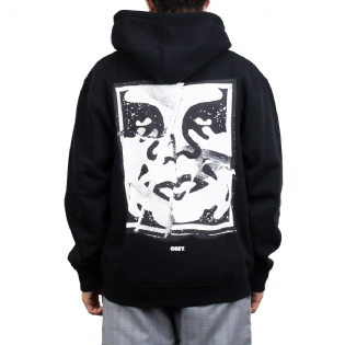 Moletom Obey Cracked Icon Preto