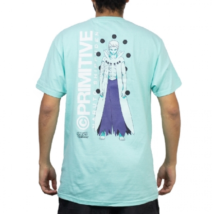Camiseta Primitive X Naruto Shippuden Obito Verde