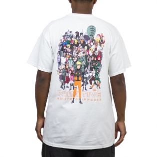 Camiseta Primitive  X Naruto Shippuden Shippuden Ii Branco