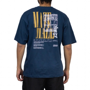 Camiseta Maze Waves Azul